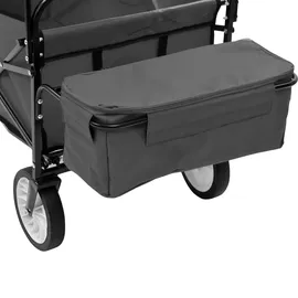 vidaXL Bollerwagen klappbar grau