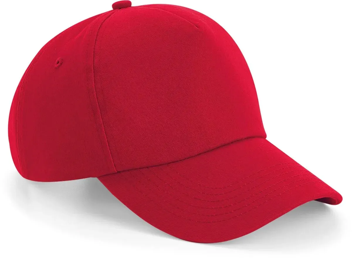 Beechfield Unisex 5-Panel Kappe 'Authentic' Klassische Cap B25 classic red one size