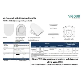 Vigour Derby WC-Sitz Weiß
