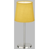 easy! by fhl FHL easy! Eve Design-Tischlampe gelb E14 nickel 850225