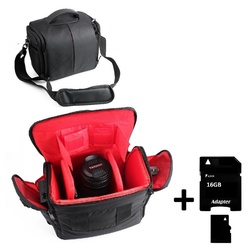 K-S-Trade Kameratasche für Sony Apha 7C, Kameratasche Fototasche Umhängetasche Schultertasche Zubehör schwarz