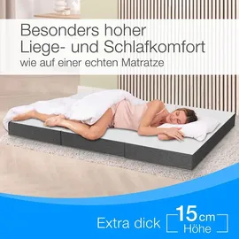 eloneo Gästematratze 160 x 200 cm H2 Polyester 4 St.