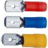 Klauke Flachstecker, PVC-isoliert, 0,5-1,0mm2 /4,8x0,5mm, 100 Stück