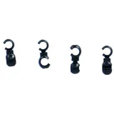 XLC Kabelclip BR-X104 rotierbar schwarz 4er Set