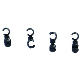 XLC Kabelclip BR-X104 rotierbar schwarz 4er Set