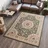Tapiso Atlas Teppich Kurzflor Grün Beige Rot Klassischer Orientteppich Ornament Floral Mäander Vintage Wohnzimmer Schlafzimmer ÖKOTEX 200 x 300 cm