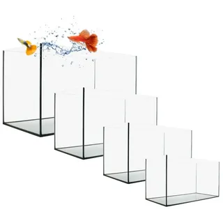 GarPet Aquarium Becken rechteckig standard Größen Glas Aquariumbecken Salzwasseraquarium