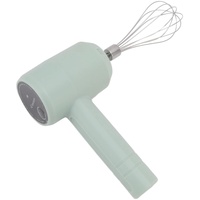 Schnurloser Elektrischer Handmixer für den Haushalt, Automatischer USB-wiederaufladbarer Tragbarer Kabelloser Handmixer für Küche, Backen und Babynahrung (Helles Cyan)