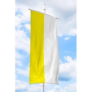 Deitert Bannerfahne 150x500cm gelb-weiß
