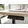 Germania Lissabon höhenverstellbarer Schreibtisch lindberg-eiche rechteckig, T-Fuß-Gestell schwarz 180,0 x 80,0 cm