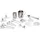 Echtwerk Barista-Art Set 0,35 l silber