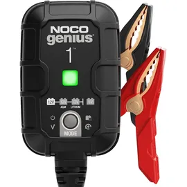 Noco Genius NOCO GENIUS1: 1A Intelligentes Batterieladegerät, 6V/12V Ladegerät, Erhaltungsladegerät und Desulfator mit Temperaturkompensation