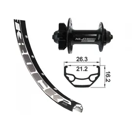 XLC V-RAD 26x1.9 FW-A06 6-Loch schwarz Schnellspanner 32-Loch