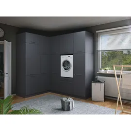 laundreezy Mehrzweckschrank-Set 218 x 238 x 68 cm Grau