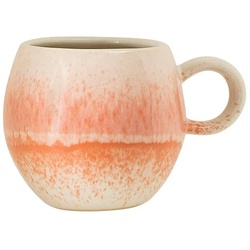 Bloomingville Tasse Paula, 275 ml, Keramik, Cappuccino Kaffeetasse, Teetasse, dänisches Design, orange orange