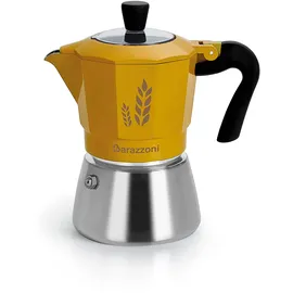 Barazzoni Gerstenhalter 2 TZ, induktionsgeeignet, Stahl, 2 Tassen, 18/10, Durchsichtig