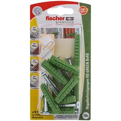 Fischer 10x Regalbefestigung RB GREEN 8x40 RB - 524831 Auslauf