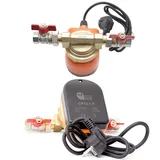 ZIRKULATIONSPUMPE 15-15 BRAUCHWASSERPUMPE 1/2" UMWÄLZPUMPE TRINKWASSER + Zubehör (15-15 + Ventile)