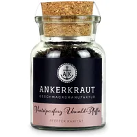 Ankerkraut Voatsiperifery Urwald Pfeffer, ganze Körner, Premium-Pfeffer, 60g im Korkenglas