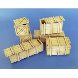 6 Große Transportboxen Bausatz Modell von Plus Model 1:35