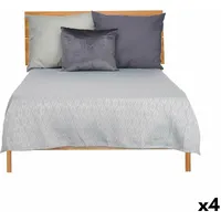 Gift Steppdecke 240 x 260 cm Rhombusse Grau (4