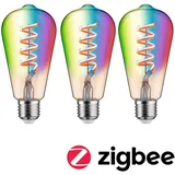 Paulmann LED Leuchtmittel Zigbee E27 6.3W RGBW 3er-Pack