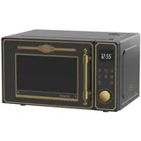 Kaiser Empire M 2530 Em Retro Mikrowelle 25L Mikrowellenherd mit Heißluft Grill 25 Funktionen - Schwarz/Bronze