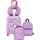 Vevor 5 tlg. Kinderkoffer Set, 457,2 mm, Hartschalenkoffer mit Kindertrolley, Rucksack, Nackenkissen, Lunchbox & Kofferanhänge, Kofferset fürJungen & Mädchen, praktisch für Reisen Fliegen (Einhorn)