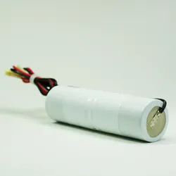 Akku Pack 2,4V 4000mAh für Notbeleuchtung Stab NiCd L2x1 2xD-Hochtemperaturzelle...