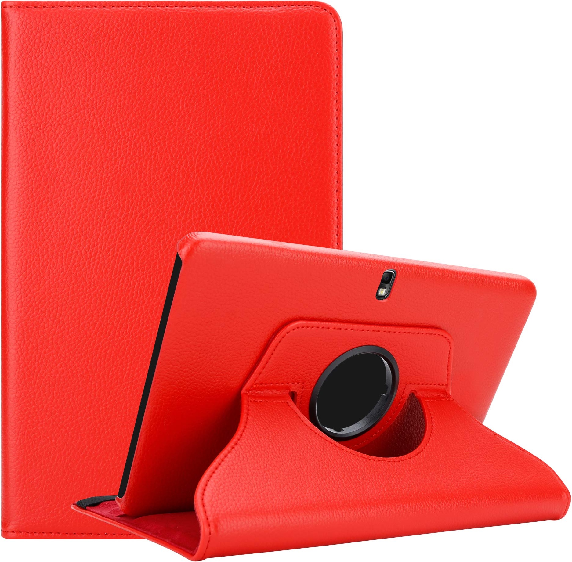 Cadorabo Hülle kompatibel mit Samsung Galaxy Note 10.1 2014 / Tab PRO 10.1 Tablethülle ohne Auto Wake Up aus Kunst Leder Klappbare Cover Hülle für Galaxy Note 10.1 2014 / Tab PRO 10.1 Tasche in Rot