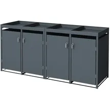 ML-Design Mülltonnenbox 264 x 80 x 124 cm anthrazit