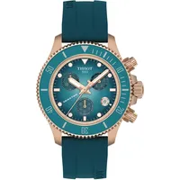 TISSOT T120.217.37.041.00 Taucher-Armbanduhr Seastar 1000 Chronograph Türkis