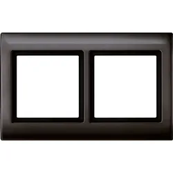 Merten Rahmen 2-fach dbra glänzend Kst für GEB-K AQUADESIGN 400215