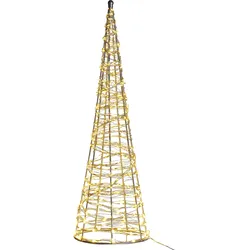 Outdoor Weihnachtsbeleuchtung LED silber Tannenbaum 57 cm KOTALA