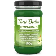 Wang Prom Naturals Thai Kräuter Balm Balsam Zitronengras 100g - Thailändischer Massage-Balm zur Hautpflege Massage Wellness