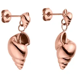 Purelei Ohrringe Seafoam mit Muschel-Anhänger Roségold Damen 