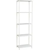 Svita CARPO Regal Bücherregal Design Industrial Style Schmal Metall Weiß