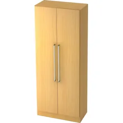 Hammerbacher Schrank Solid 5OH BxTxH 80x42x200,4cm Griff CE Buche/Buche