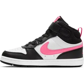 Nike Court Borough Mid 2 Kinder Schwarz/Weiß 28