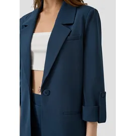 QS Blazer mit Turn-ups - blau - 36