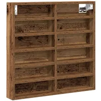 VidaXL Vitrine Schrank Alte Holz 60x8,5x58 cm Ingenieure Holz