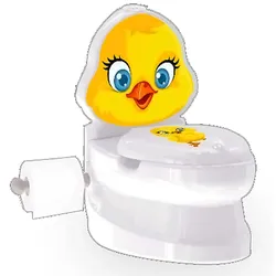 Meine kleine Toilette Küken mit Spülsound und Toilettenpapierhalter