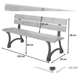 Mendler HWC-O20 125 x 78 x 0 cm Beige