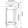 [en.casa] Blumenständer Altena 60 x 27 x 27 cm Hellgrau