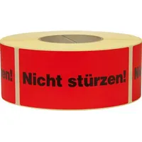 TransPak Hinweis Etiketten Nicht stürzen 1.000 Stk/Rolle