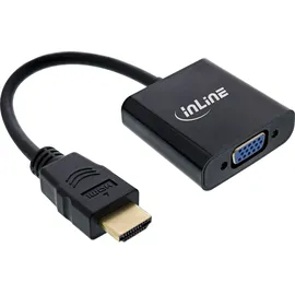 InLine HDMI zu VGA Konverter Kabel 0,10 m Schwarz