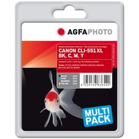 AgfaPhoto kompatibel zu Canon CLI-551XL CMYK