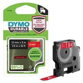 Dymo Hochleistungs-Etikettenband 1978366 Weiß/Rot 12 mm x 3 m 1 St.