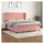 vidaXL Boxspringbett mit Matratze Rosa 180x200 cm Samt