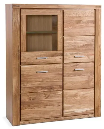 Elfo Highboard Tabea Holz Braun Wildeiche